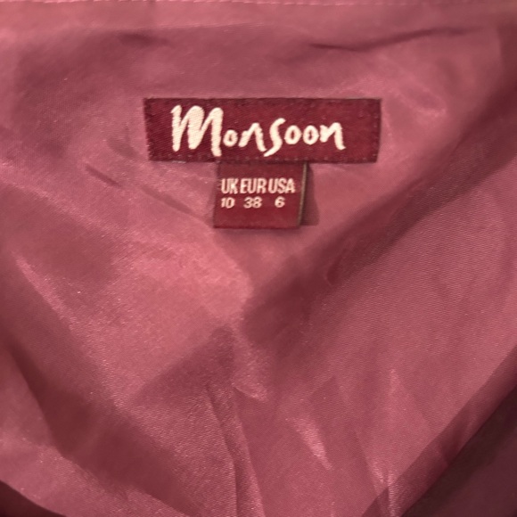 Monsoon y2k baby doll bust line silk floral maxi dress - Picture 3 of 16